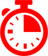 A stopwatch counting down to zero