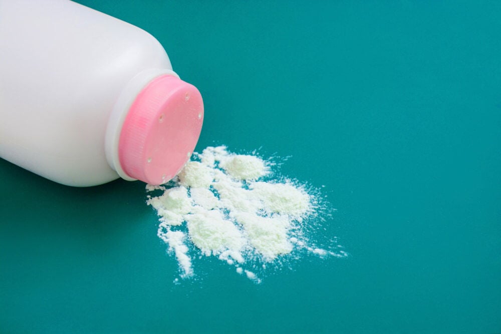 Baby talcum powder container