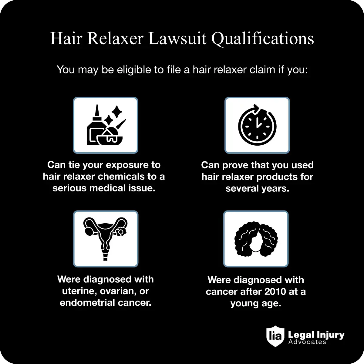 Hair relaxer lawsuits eligibility.