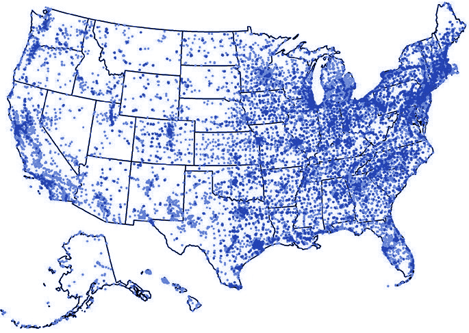 PFAS contaminated areas